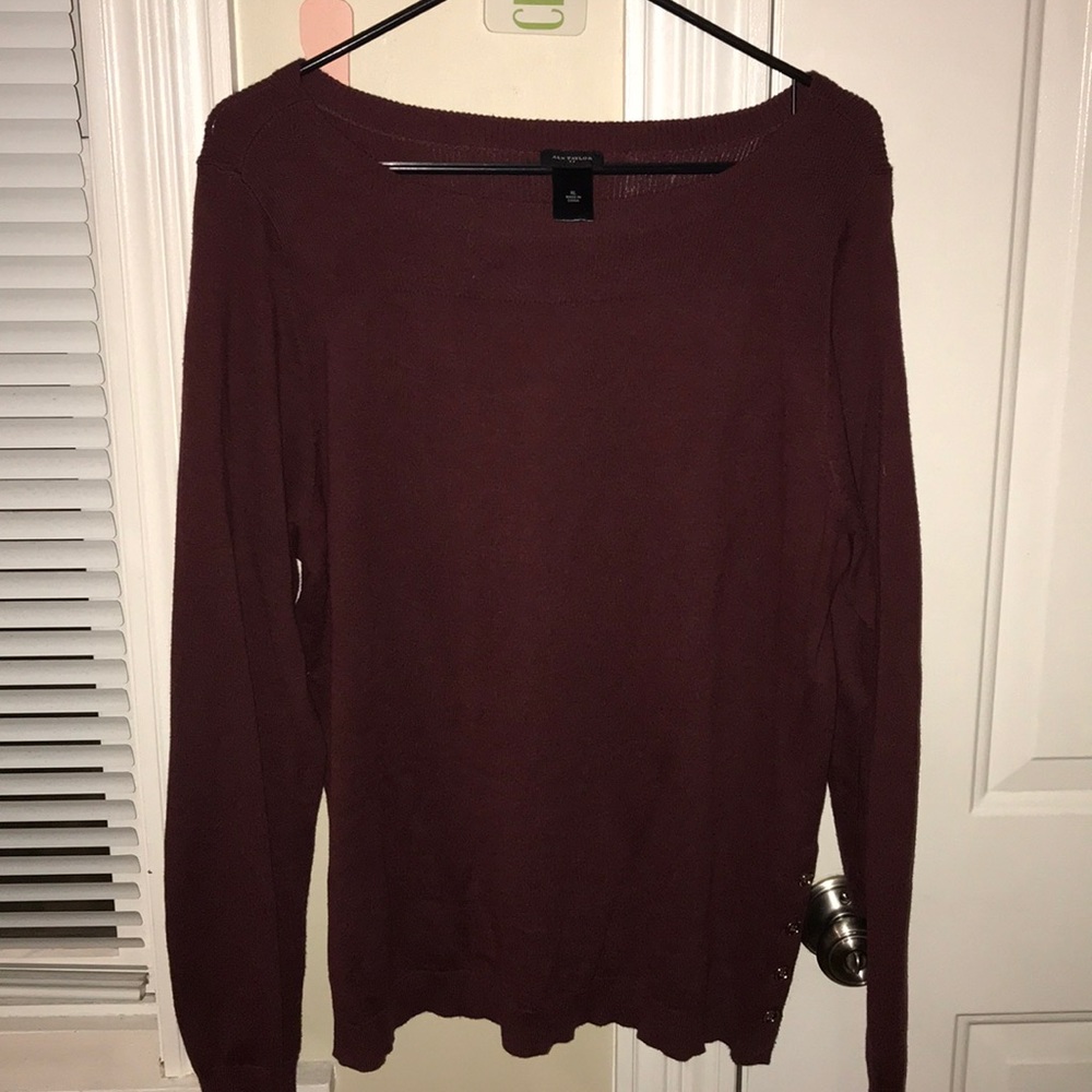 Burgundy Ann Taylor Sweater